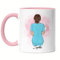 Kiddle-Design Infirmière Tasse Rose Personnalisée Médecin Infirmière Héroïne Collègue Amie avec Nom & Slogan Merci Merci