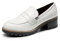 DREAM PAIRS Donna Mocassini Casual con Plateau e Comodi Mocassini Scarpe Piatte Eleganti Primavera Estate Autunno,Size 36.5,Bianco-Pu,SDLS2319W