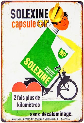 Plaque en tôle rétro – Motorra, cyclomoteur – Convient pour les fans et collectionneurs de Velosolex (Solexine) France 30 x 20 cm