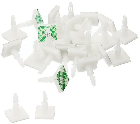 PATIKIL Adesivo PCB Distanziatore, 24pz Adesivo Distalli 0.37 Supporto Altezza Adesivo Isolato Distanziatori per PCB PC Scheda Supporto, Bianco