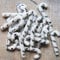 12 Pieces Candy Cane Christmas Tree Decorations Christmas Tree Hanging Baubles Decoration Bauble Xmas Ornament 7cm Candy Stick, Silver