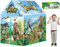 Kinderspielzelt Dinosaurier für Garten und Haus Kinderzelt für drinnen und draußen, Spielhaus für Kinderzimmer, für Mädchen und Jungen, Kinderzelt