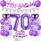 Luftballons Geburtstag 70. Frau Lila, 70. Geburtstag Dekoration Frauen, Luftballons 70. Geburtstag Dekoration Lila,Deko 70. Geburtstag Frau, Lila Ballon Geburtstagdeko 70 Jahre Frauen