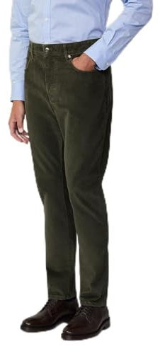 Hackett London Herren Pigmentkordel, 5 Stück Hose, Grün (Dusky Green), 36 W / 32 L