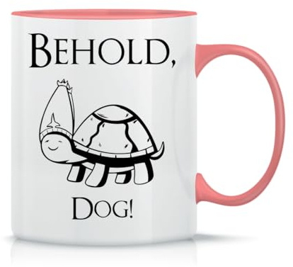 Moonai Elden Ring Elden Ring Elden Ring Behold, Dog Klassische Keramik Kaffeetasse Weiß Schwarz Rosa Magisch 330ml