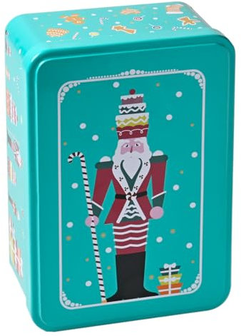 patisse 13729 – Boîte métal Décor CASSE-NOISETTE imprimée, vide, sans découpoirs, 19,5 x 13 x H7 Cm