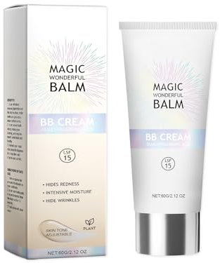 M Agic Wonderful B Alm Farbige Tagescreme mit Anti-Aging-Effekt Creme, die Feuchtigkeit spendet und zum passt KhE805 (White, 12X5.5cm)