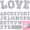 Lyrow 30 Pcs Disco Ball Iron on Patch A-Z Letters Embroidered Applique Western Patches Music Party Bling Ball Iron on Applique for DIY Clothing Backpack T Shirt Jeans Skirt Hat Bag