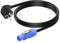CERRXIAN 3-polig 1,5 mm² 15 AWG 90 Grad EU-Stecker auf Powercon AC-Konvertierungskabel, geeignet für Beleuchtung, Audio, Bühne und andere Geräte