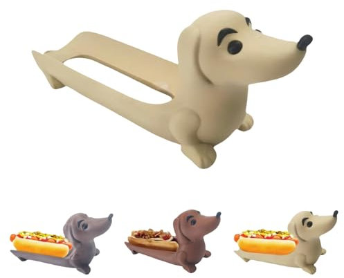 Bandeja para perros salchicha para perros calientes, divertido plato para servir salchicha, cuenco de dulces y plato de aperitivos, bonita decoración del hogar y regalo para los amantes de los perros