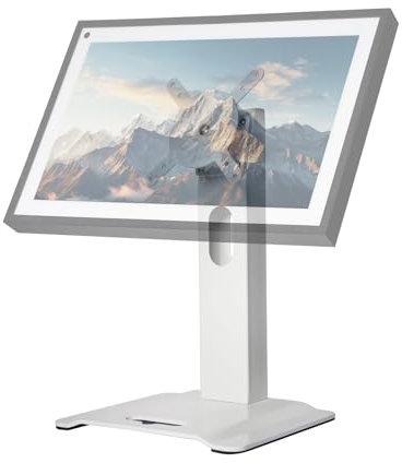 shinar Metall Ständer Halter für Show 15 und Show 21 mit Kabelmanagement, Schwenkbar bis zu 360°,Neigbar -50°/+50° Tischhalterung Displayhalter für Monitor 13-29 Zoll