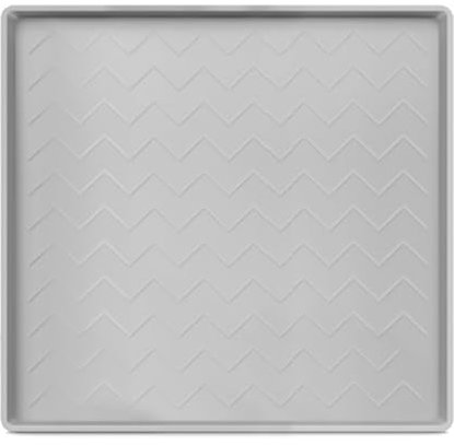 Silicone Drip Tray - Waterproof Drip Pan, Condensate Non Slip Pad | Small Portable Catcher, Secondary Leak Tray for Home Machinery Automotive Fridges Refrigerator Ice Maker and Humidifier