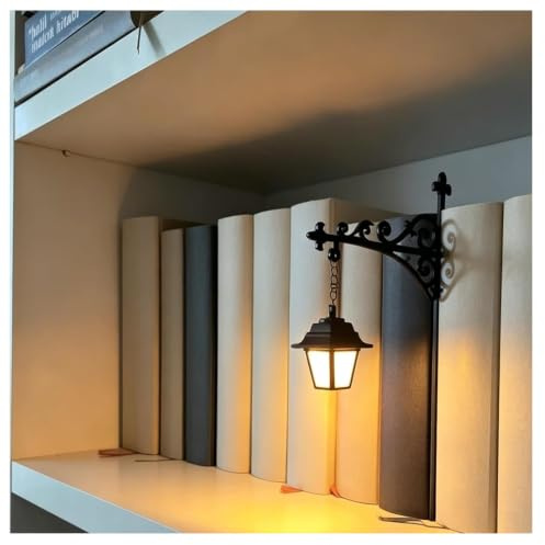 Dekorative Bibliothekslaterne, Leseregalbeleuchtung, Regallichter Für Lesebolche, Antik LED-Lampe Für Leseekte, Dekoration Für Studie, Leseecke