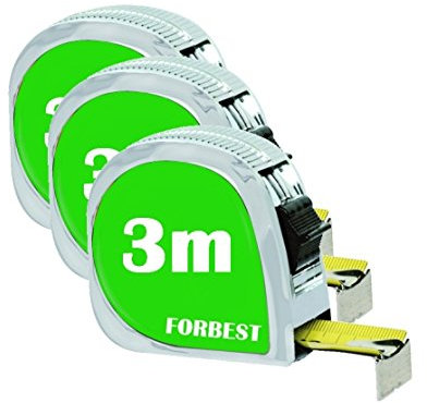 Flessometro/Metro autoretrattile 3m set 3 pezzi - OFFERTA!