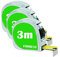 Flessometro/Metro autoretrattile 3m set 3 pezzi - OFFERTA!