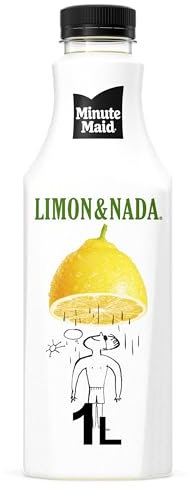 Minute Maid Limón & Nada, Bebida Refrescante, Sabor Cítrico, Botella de 1L