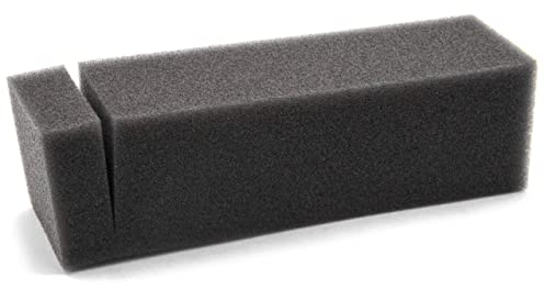 vhbw Schaum-Luftfilter Ersatzfilter Ersatz für Wolf 2087407 für Rasenmäher, 14, x 3,9 x 3,0 cm Schwarz