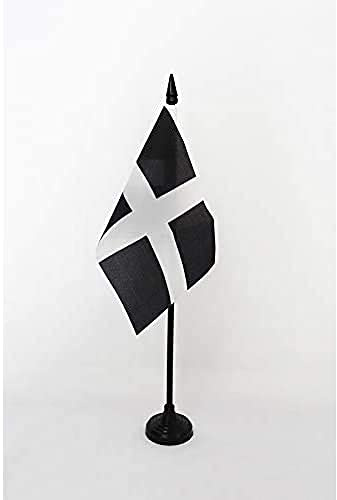 TISCHFLAGGE CORNWALL 15x10cm - ST. PIRAN TISCHFAHNE 10 x 15 cm - flaggen AZ FLAG