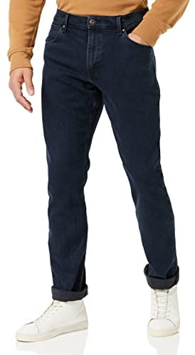 Wrangler Herren Red Kabel Regular Jeans, Blue Black, 40W / 30L EU