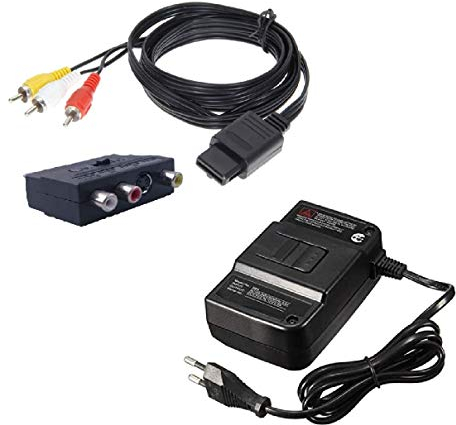 DARLINGTON & Sohns - Kit câble d'alimentation pour Nintendo 64 N64 - Câble d'alimentation, câble de charge - Bloc d'alimentation de rechange - Adaptateur CA