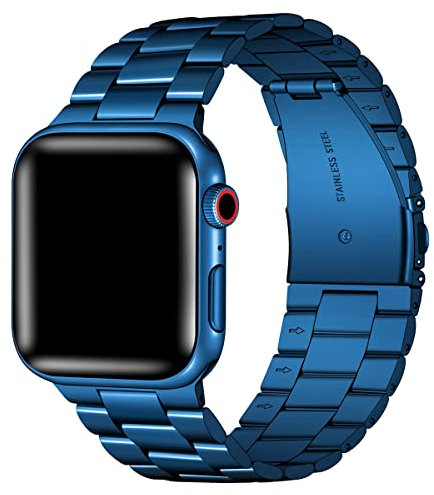 Libra Gemini Kompatibel mit Apple Watch Band 42 mm 44 mm Ersatz Edelstahl Metall iWatch Band für Apple Watch Serie 6/5/4/3/2/1