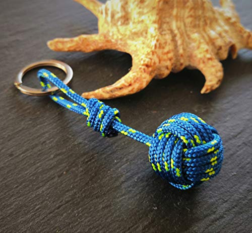 Porte-clés Pomme de Touline bleu