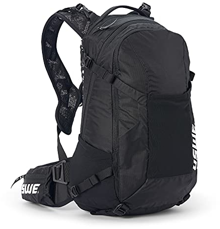 USWE Shred Daypack, Carbon Schwarz, Torso Size: 18-22 (45-55cm)