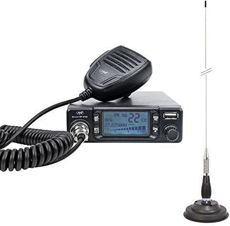CB PNI Escort HP 9700 USB CB Radio and CB PNI ML100 Antenna with Magnetic Base