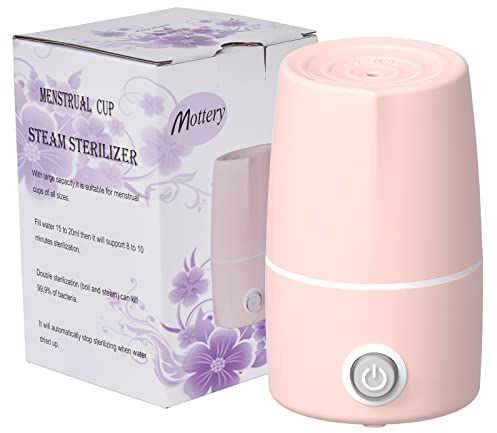 Mottery Menstruationstasse, Dampfgarer, Reiniger, Maschine, Periodenbecher, Dampfgarer, Waschen Sie Ihre Tasse – 8 Minuten und Ihre Periodentasse ist sicher! Genießen Sie Ihre