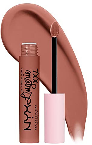 NYX Professional Makeup Lip Lingerie XXL, Flüssiger Lippenstift für langen Halt, Vegane Formel, 25 Candela Babe