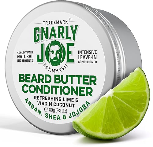 Gnarly Joe Beard Butter Leave-In Conditioner, 80g. Coconut, Argan & Shea Butter