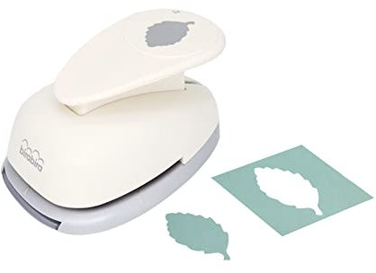 Bira Craft Stanzer in Birkenblattform, Hebelwirkung, 5,1 cm, Herbstblatt-Stanzer für Papierbasteln, Scrapbooking