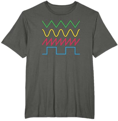 Waveform Modularer Synthesizer Analoge Bleep Audiowaves T-Shirt