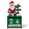 Adventskalender aus Holz, Holzblockkalender Würfelkalender Tischkalender Weihnachte, Countdown bis Weihnachten, Adventskalender ohne Befüllen (Weihnachtsmann)