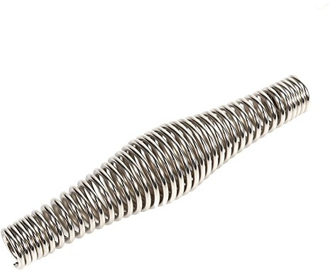 Tbest hitzeschutz ofen Griff, BBQ Federgriff, Backofengriff mit Federn, Ofengriff-Feder, Grillzubehör 14 cm (5,5 Zoll) Edelstahlgriff Federn für Ofen, Herd und Smoker