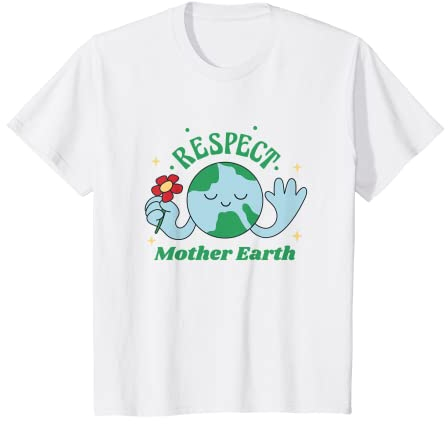 Kinder Respektiere Mutter Erde T-Shirt