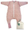 molis&co. Baby-schlafsack mit Füßen, abnehmbare Ärmel und Socken. 2.5 TOG. Ideal für die Übergangszeit und den Winter. 100% Baumwolle (OEKO-TEX 100). (Misty Rose, 80 cm (2 Jahre))