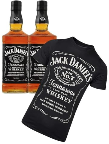 Pack 2 Botellas Jack Daniel´s 70cl. + Camiseta Jack Daniel´s