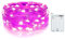 Gcstnn Luci a Batteria Esterno, 3M 30LED Catena Luminosa 8 Modalità IP65 Impermeabile Lucine da Esterno Per Cortile, Giardino, Patio, Balcone, Matrimonio, Festa Decorazione (Rosa)