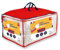 Dodo Set Bettbezug 140 x 200 cm + 1 Kissen 60 x 60 cm – Pracht – Füllung 100 % Polyester Volupt'air 300 g/m