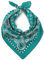 LOVARZI Bandana Grün Teal Blau für Herren & Damen - Motorrad Tuch Gesicht - Vielseitiges Kopftuch Herren Sommer & halstuch herren