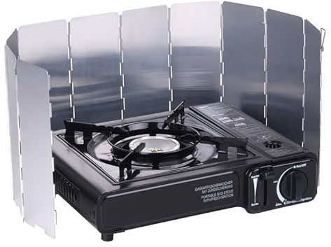 Camp4 Falt-Windschutz für Kocher, Höhe 30cm, Aluminium