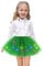 Johiux Grün Tüllrock mit Lichterkette Karneval,Tüllrock Kinder,Tüllrock Röcke für Mädchen,Mädchen Tutu Rock Star LED Lichter Minirock Tanzkleid,Karneval Party Kinder Mardi Gras Mädchen Tüllrock.