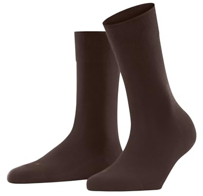 FALKE Women's Sensitive London W So Cotton With Soft Tops 1 Pair Socks, Brown Cinnamon 5186, 2.5-5