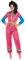 Smiffys 80er Jahre Farbblock Ski Muschel Anzug Kostüm Overall 1980er Jahre Verkleidung 1980er Jahre Dress Up Kostüme