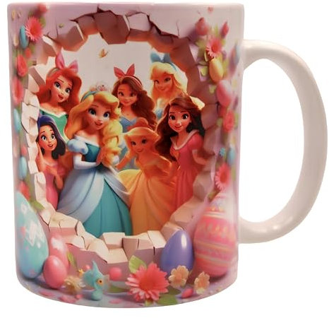 Shopi Zone Tasse en céramique, tasse princesse, tasse de dessin animé, tasse créative, tasses uniques pour des moments inoubliables