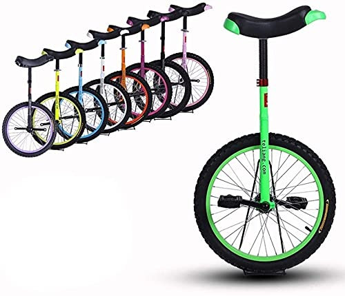 Einrad für Erwachsene und Kinder, 18-Zoll-Einrad mit auslaufsicheren Butylreifen, Radfahren, Outdoor-Sport, Fitness, Training, Gesundheit für Kinder und Anfänger, 8 Farben optional