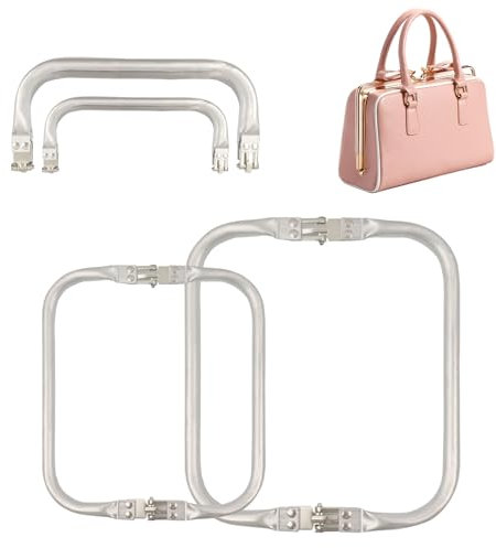 FIHODONE 2 Stück Taschenrahmen Verschluesse U-Förmige 16cm 20cm, Taschenbügel Taschen Verschluss Aluminiumlegierung, taschenbügel Metall für DIY Geldbeutel Handtasche Taschenzubehör