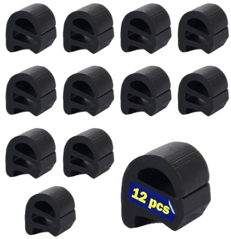 Gommini Griglia Piano Cottura 9 mm x 10 mm, 12 Pezzi Piedini In Gomma Per Griglia Di Cottura Da Cucina Parte Di Ricambio Piedini Di Supporto In Gomma Antigraffio Per Griglia Di Cottura