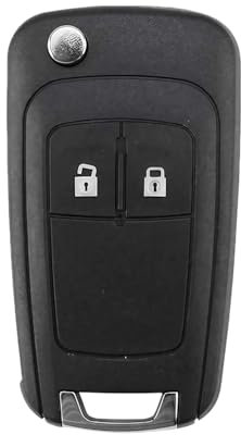 2 Buttons Car Key Cover Car Key Fob Case Remote Control Replacements Compatible with Opel Vauxhall Insignia Astra Meriva Zafira Movano Mokka Adam Cascada Corsa Karl